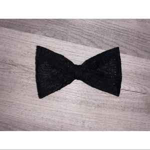 Black Lace Hair Bow